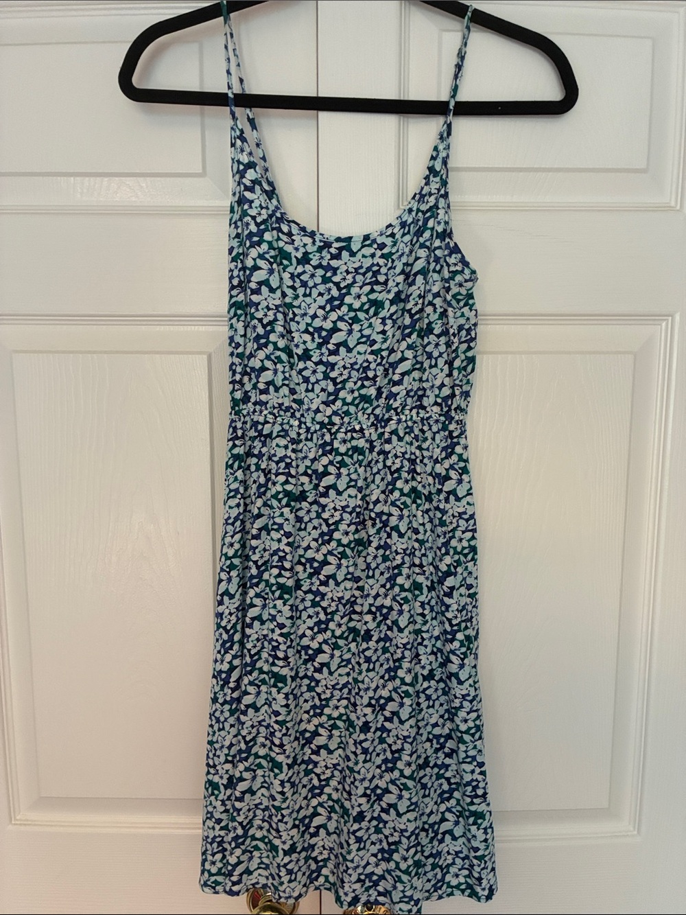 Gap Blue Floral Spaghetti-Strap Sundress